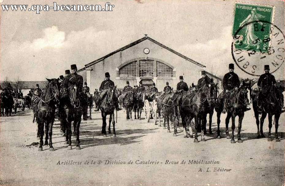 Artillerie de la 8e Division de Cavalerie - Revue de Mobilisation